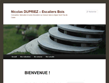 Tablet Screenshot of dupriezescalierbois.com